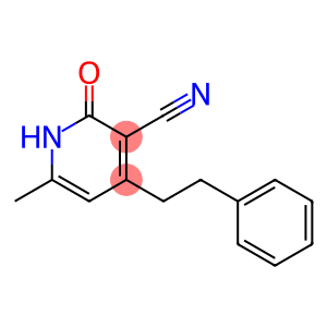3-Pyridinecarbonitrile, 1,2-dihydro-6-methyl-2-oxo-4-(2-phenylethyl)-