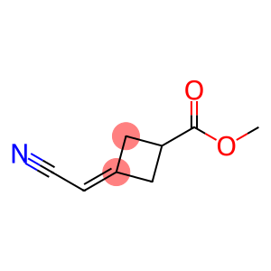 Cyclobutanecarboxylic acid, 3-(cyanomethylene)-, methyl ester (9CI)