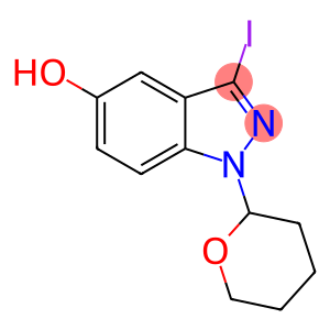 1H-Indazol-5-ol, 3-iodo-1-(tetrahydro-2H-pyran-2-yl)-