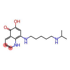 6-hydroxy-8-[5-(propan-2-ylamino)pentylamino]-1H-quinolin-5-one