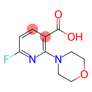 3-Pyridinecarboxylic acid, 6-fluoro-2-(4-morpholinyl)-
