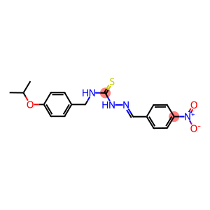 4-nitrobenzaldehyde N-(4-isopropoxybenzyl)thiosemicarbazone
