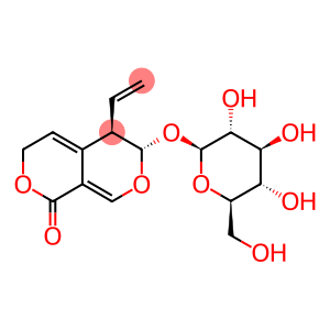 (5R)-5β-Vinyl-6α-(β-D-glucopyranosyloxy)-5,6-dihydro-1H,3H-pyrano[3,4-c]pyran-1-one
