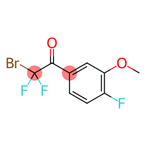 2-Bromo-2,2-difluoro-1-(4-fluoro-3-methoxyphenyl)ethanone
