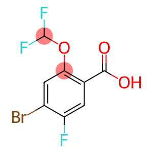 4-bromo-2-(difluoromethoxy)-5-fluorobenzoic acid