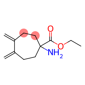 Cycloheptanecarboxylic acid, 1-amino-4,5-bis(methylene)-, ethyl ester (9CI)