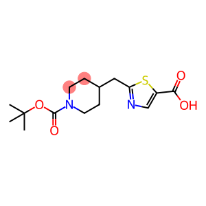 2-({1-[(tert-butoxy)carbonyl]piperidin-4-yl}methyl)-1,3-thiazole-5-carboxylic acid