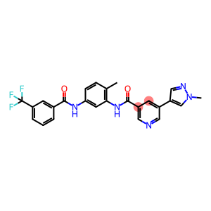 5-(1-甲基-1H-吡唑-4-基)-N-(2-甲基-5-(3-(三氟甲基)苯甲酰胺基)苯基)烟酰胺