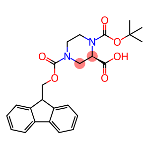 (R)-1-N-tert-Butoxycarbonyl-4-N-[(9H-fluoren-9-ylmethoxy)carbonyl]-2-piperazine carboxylic acid
