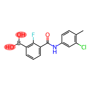 3-(3-氯-4-甲基苯氨基甲酰)-2-氟苯硼酸,97%