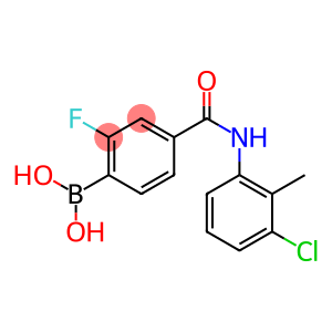 4-(3-氯-2-甲基苯基氨基甲酰)-2-氟苯硼酸,97%