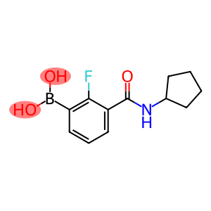 (3-(cyclopentylcarbamoyl)-2-fluorophenyl)boronic acid