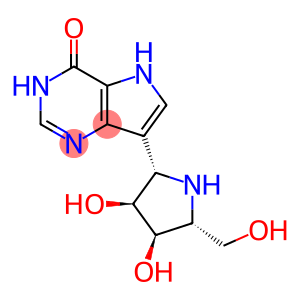 7-[(2S,3S,4R,5R)-3,4-Dihydroxy-5-(hydroxymethyl)-2-pyrrolidinyl]-3,5-dihydro-4H-pyrrolo[3,2-d]pyrimidin-4-one