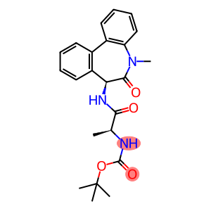 Carbamic acid, [(1S)-2-[[(7S)-6,7-dihydro-5-methyl-6-oxo-5H-dibenz[b,d]azepin-7-yl]amino]-1-methyl-2-oxoethyl]-, 1,1-dimethylethyl ester