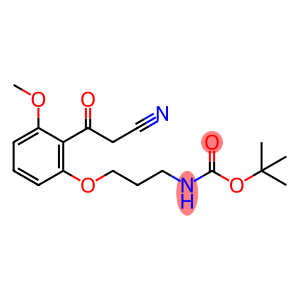 Carbamic acid, N-[3-[2-(2-cyanoacetyl)-3-methoxyphenoxy]propyl]-, 1,1-dimethylethyl ester