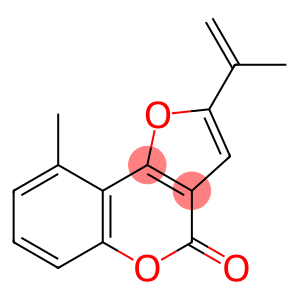 4H-Furo[3,2-c][1]benzopyran-4-one, 9-methyl-2-(1-methylethenyl)-