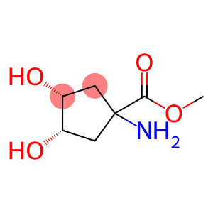 Cyclopentanecarboxylic acid, 1-amino-3,4-dihydroxy-, methyl ester, (3R,4S)-rel-