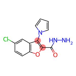 5-Chloro-3-(1H-pyrrol-1-yl)-1-benzofuran-2-carbohydrazide