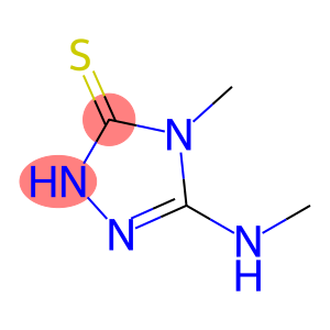 3H-1,2,4-Triazole-3-thione,2,4-dihydro-4-methyl-5-(methylamino)-(9CI)