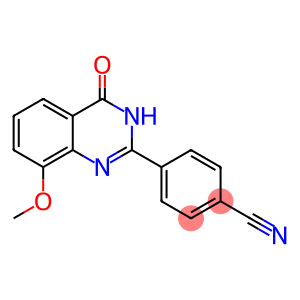 Benzonitrile,  4-(1,4-dihydro-8-methoxy-4-oxo-2-quinazolinyl)-  (9CI)