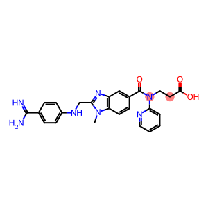 n-(2-(4-(n-(hexyloxycarbonyl)amidino)phenylaminomethyl)-1-methyl-1h-benzimidazol-5-ylcarbonyl)-n-(2-pyridyl)-beta-alanine ethyl ester