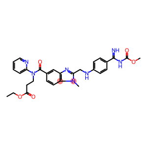 β-Alanine, N-[[2-[[[4-[imino[(methoxycarbonyl)amino]methyl]phenyl]amino]methyl]-1-methyl-1H-benzimidazol-5-yl]carbonyl]-N-2-pyridinyl-, ethyl ester