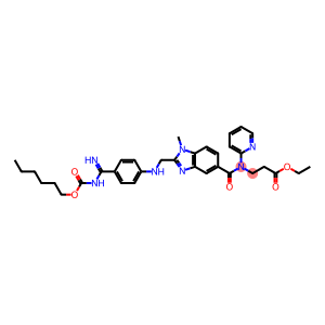 Alanine, N-[[2-[[[4-[[[(hexyloxy)carbonyl]aMino]iMinoMethyl]phenyl]aMino]Methyl]-1-Methyl-1H-benziMidazol-5-yl]carbonyl]-N-2-pyridinyl-, ethyl ester