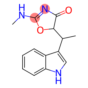 4(5H)-Oxazolone, 5-[1-(1H-indol-3-yl)ethyl]-2-(methylamino)-