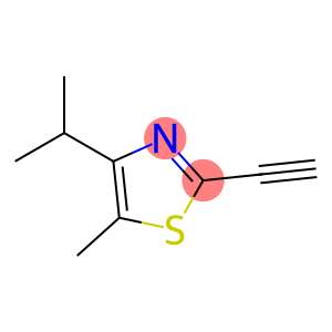 Thiazole, 2-ethynyl-5-methyl-4-(1-methylethyl)- (9CI)