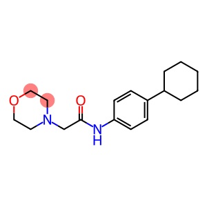 N-(4-CYCLOHEXYLPHENYL)-2-MORPHOLINOACETAMIDE