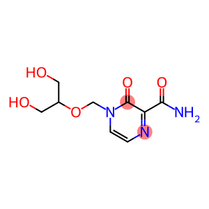 3,4-Dihydro-4-[[2-hydroxy-1-(hydroxymethyl)ethoxy] methyl]-3-oxo-2-pyrazinecarboxamide