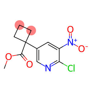 methyl 1-(6-chloro-5-nitro-3-pyridyl)cyclobutanecarboxylate