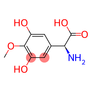 Benzeneacetic acid, alpha-amino-3,5-dihydroxy-4-methoxy-, (alphaS)- (9CI)