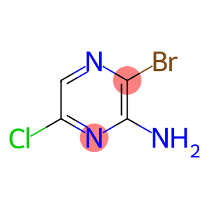 3-溴-6-氯哌嗪-2-胺