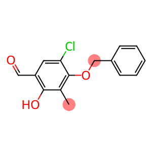 5-Chloro-2-hydroxy-3-methyl-4-(phenylmethoxy)benzaldehyde