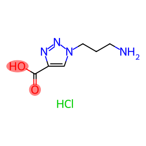 1-(3-aminopropyl)-1H-1,2,3-triazole-4-carboxylicacid hydrochloride