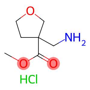 3-Furancarboxylic acid, 3-(aminomethyl)tetrahydro-, methyl ester, hydrochloride (1:1)