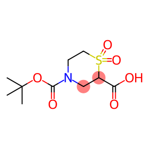 4-(叔丁氧基羰基)硫代吗啉-2-羧酸1,1-二氧化物