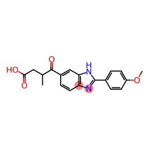 1H-Benzimidazole-6-butanoic acid, 2-(4-methoxyphenyl)-β-methyl-γ-oxo-