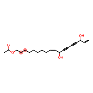 11,16-Dihydroxyoctadeca-9,17-dien-12,14-diyn-1-yl acetate