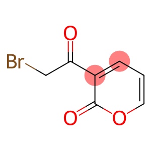 2H-Pyran-2-one, 3-(bromoacetyl)- (9CI)