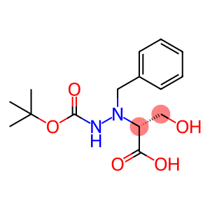 Propanoic acid, 2-[2-[(1,1-dimethylethoxy)carbonyl]-1-(phenylmethyl)hydrazinyl]-3-hydroxy-, (2R)-