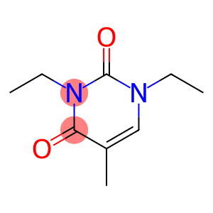 2,4(1H,3H)-Pyrimidinedione, 1,3-diethyl-5-methyl-
