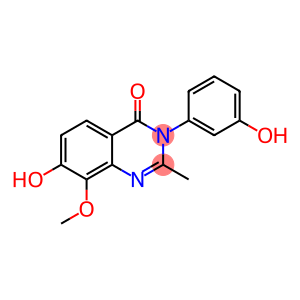 4(3H)-Quinazolinone,  7-hydroxy-3-(3-hydroxyphenyl)-8-methoxy-2-methyl-