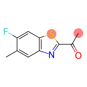 Ethanone, 1-(6-fluoro-5-methyl-2-benzothiazolyl)- (9CI)