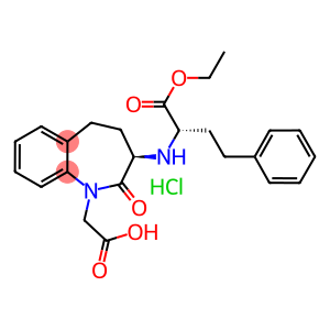 2-((R)-3-((S)-1-ethoxy-1-oxo-4-phenylbutan-2-ylamino)-2-oxo-2,3,4,5-tetrahydro-1H-benzo[b]azepin-1-yl)aceticacidhydrochloride