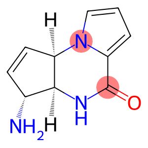 5H-Cyclopenta[e]pyrrolo[1,2-a]pyrazin-5-one,3-amino-3,3a,4,9a-tetrahydro-,(3R,3aS,9aR)-rel-(9CI)