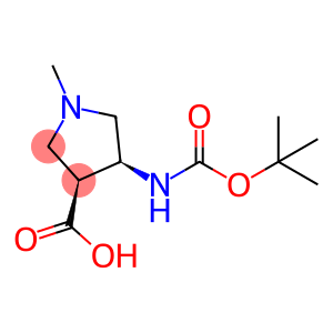 3-Pyrrolidinecarboxylic acid, 4-[[(1,1-dimethylethoxy)carbonyl]amino]-1-methyl-, (3S,4S)-