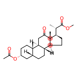 Pregnane-20-carboxylic acid, 3-(acetyloxy)-12-oxo-, methyl ester, (3α,5β,20S)-