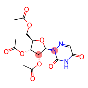 2μ,3μ,5μ-Tri-O-acetyl-6-azauridine,  6-Azauridine  2μ,3μ,5μ-triacetate,  6-AzUrd-TA,  Azaribine,  2-β-D-Ribofuranosyl-1,2,4-triazine-3,5(2H,4H)-dione  2μ,3μ,5μ-triacetate